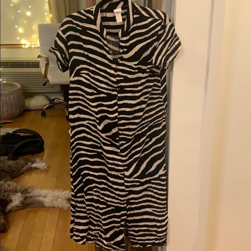 Zebra Print Maxi Dress